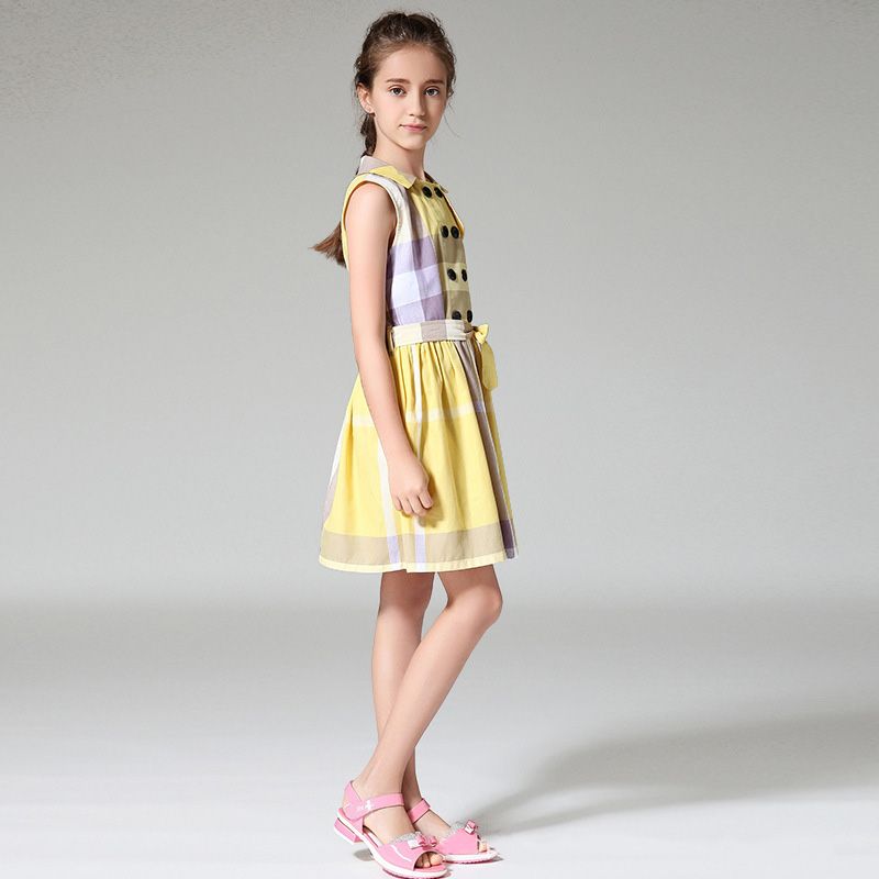 Grosshandel Teenager Madchen Kleider Sommer 12 Jahre Britischen Stil Gitter Kleider Kinder Kostume Fur Madchen Kleidung 13y Mode Kleidung Fur Jugendliche Von Sto6 83 89 Auf De Dhgate Com Dhgate