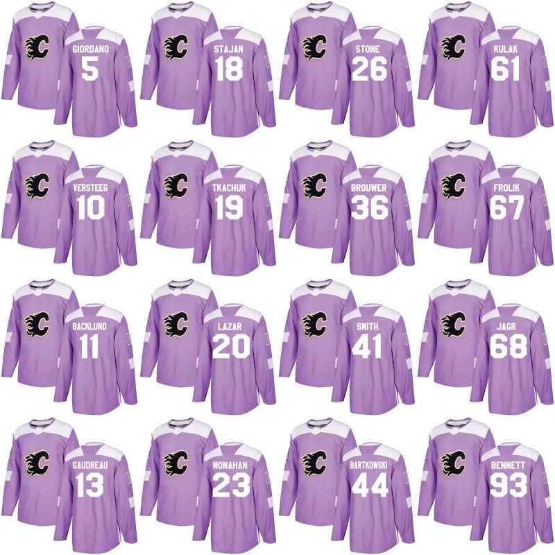 Calgary flames purple jersey Clearance