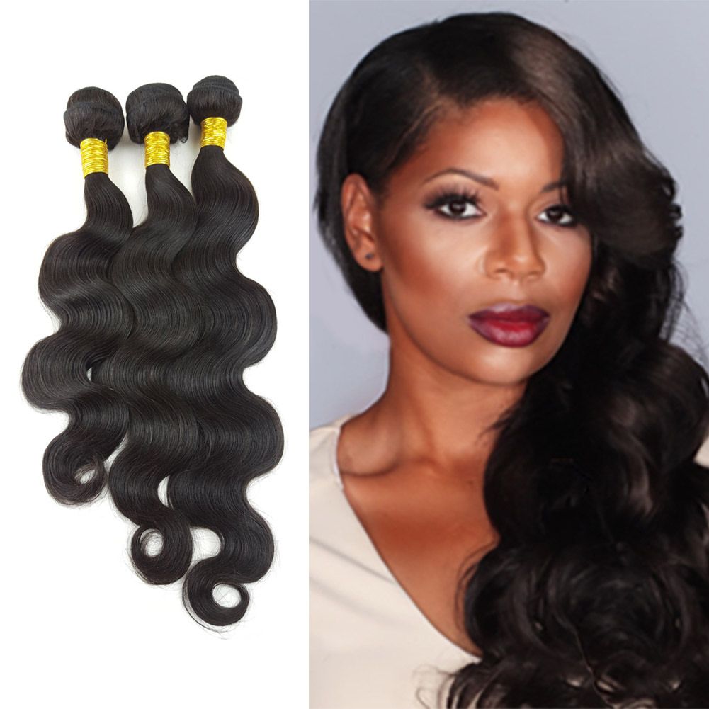 Raw Indian Body Remy 100 Natural Indian Human Hair Wholesale