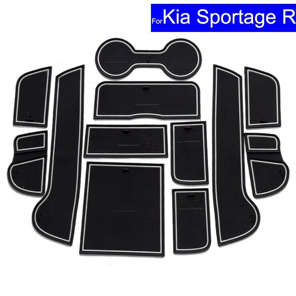 2x hot Black Car Auto Water Cup Slot Non-Slip Carbon Fiber Look Mat Accessories