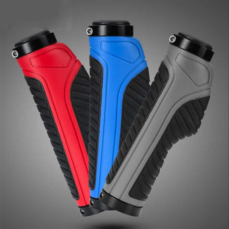 Bike Bicycle Grips MTB BMX Soft Cycling Handlebar Double Locking On Grips