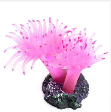 Aquarium Artificial Sea Urchin Coral Plant Water Ornament Decoration Fish Tank Plastic Soft