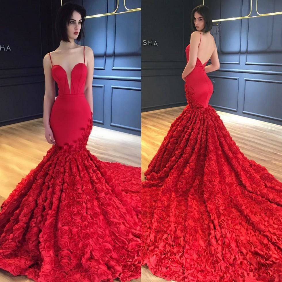 red rose gown