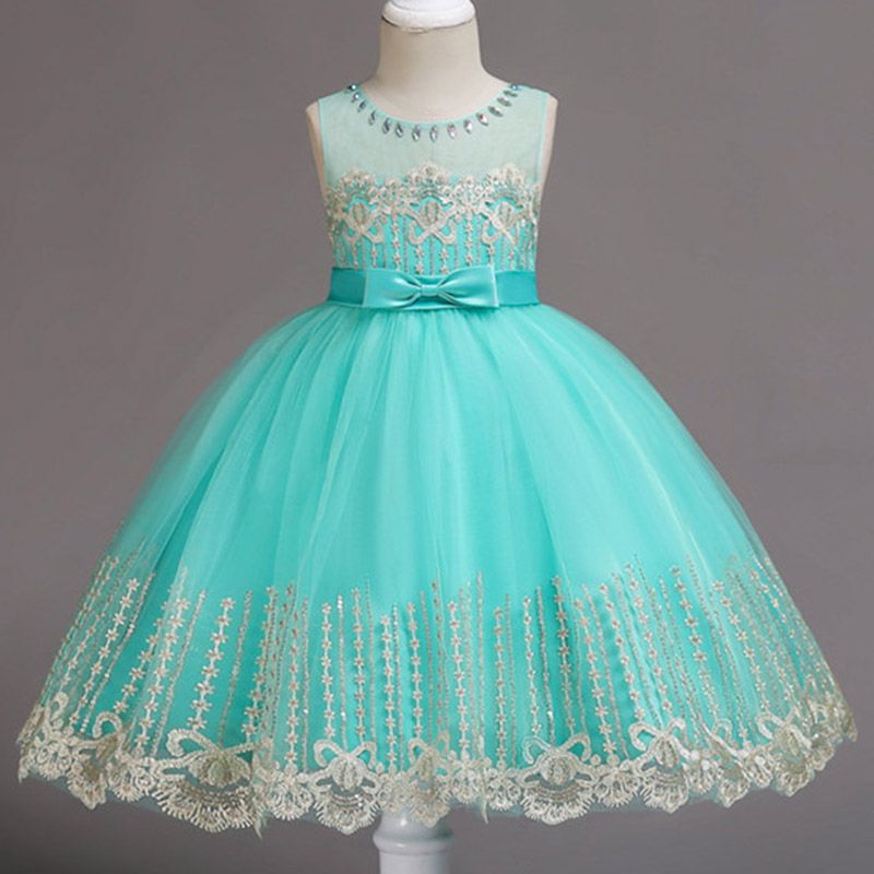 Flores Vestido de niñas Vestidos de princesa de boda para niñas Ropa de  niños de verano