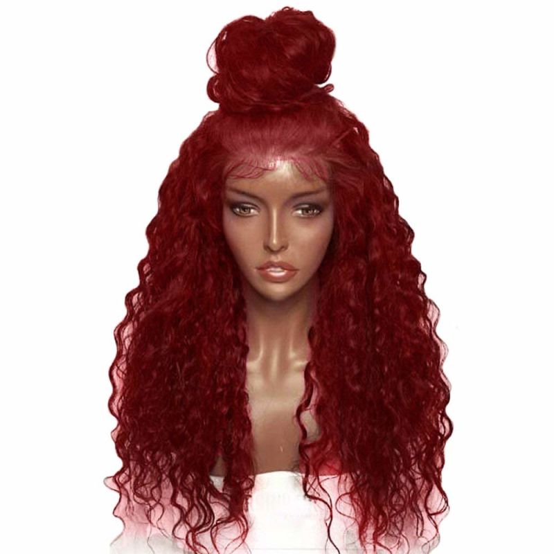 curly wigs red