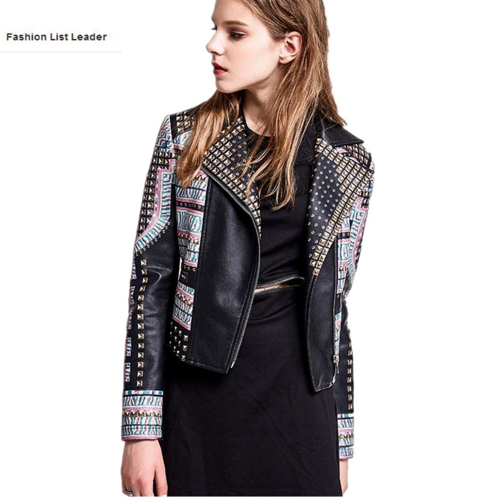 jaqueta de couro leader
