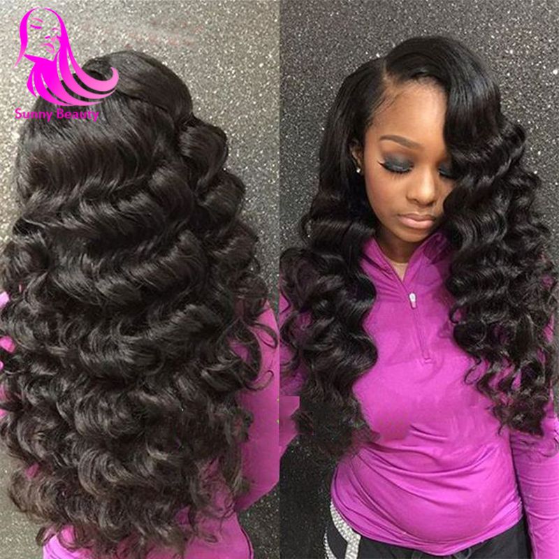 Brizlian Curly Bundles Loose Body Wave 4 Bundles Of Brazillian Loose Wave Human Hair Bundles Grade Loose Wavy Deep Wet And Wavy Human Hair Wefts Human