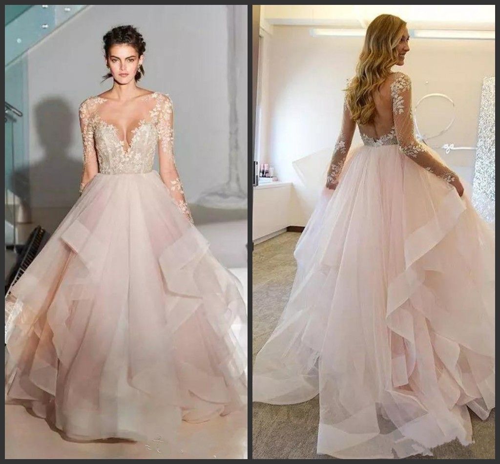 blush bridal gowns