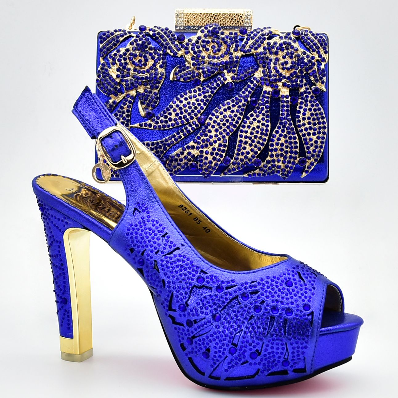 heels with matching bag