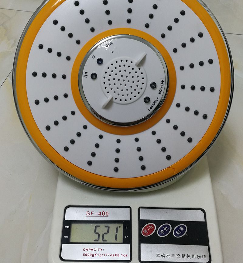 2020 Bathroom Shower Head Music Rain Shower Bluetooth Speaker Telephone Led Bathroom Hardware