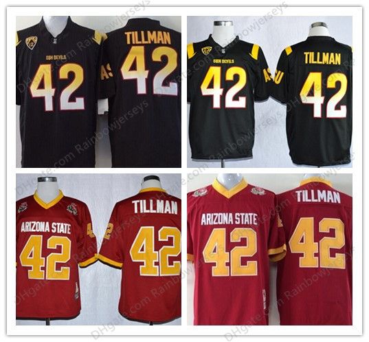 Pat Tillman (ASU) #42 Football Jersey - Black