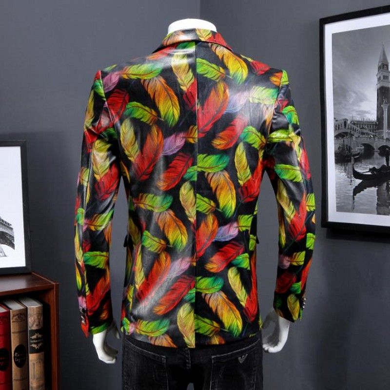 Discount Men Blazer 2018 Designer Colorful Mens PU Fancy Suits Discount Men Blazer 2018 Designer Colorful Mens PU Fancy Suits
