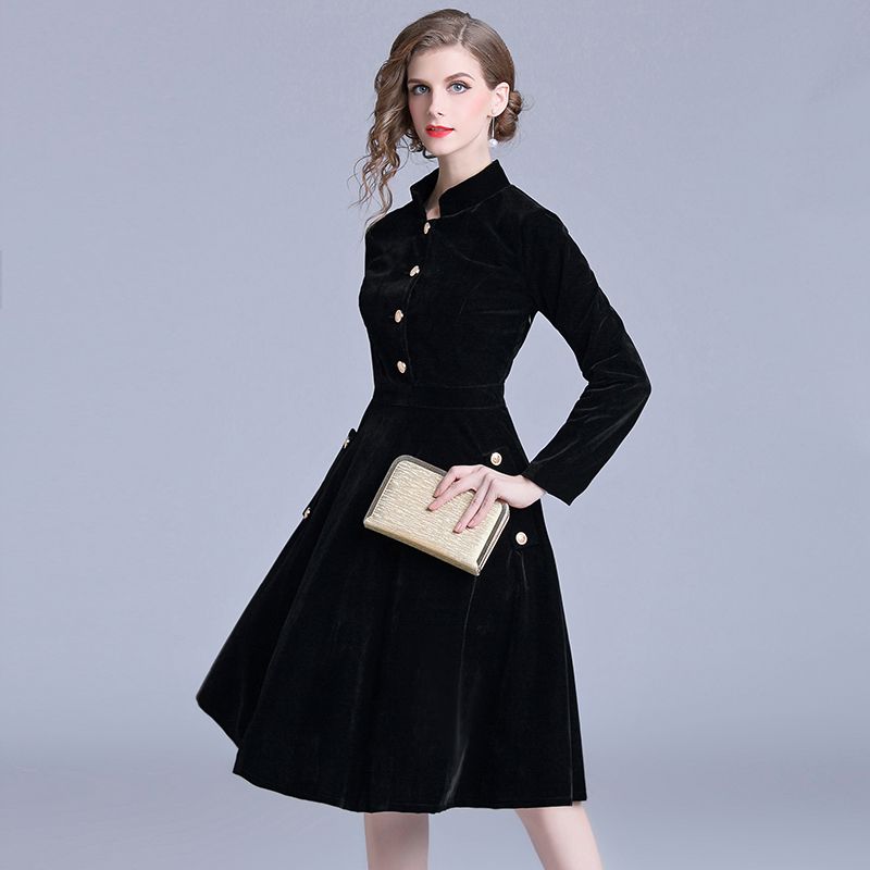 vintage velvet dress