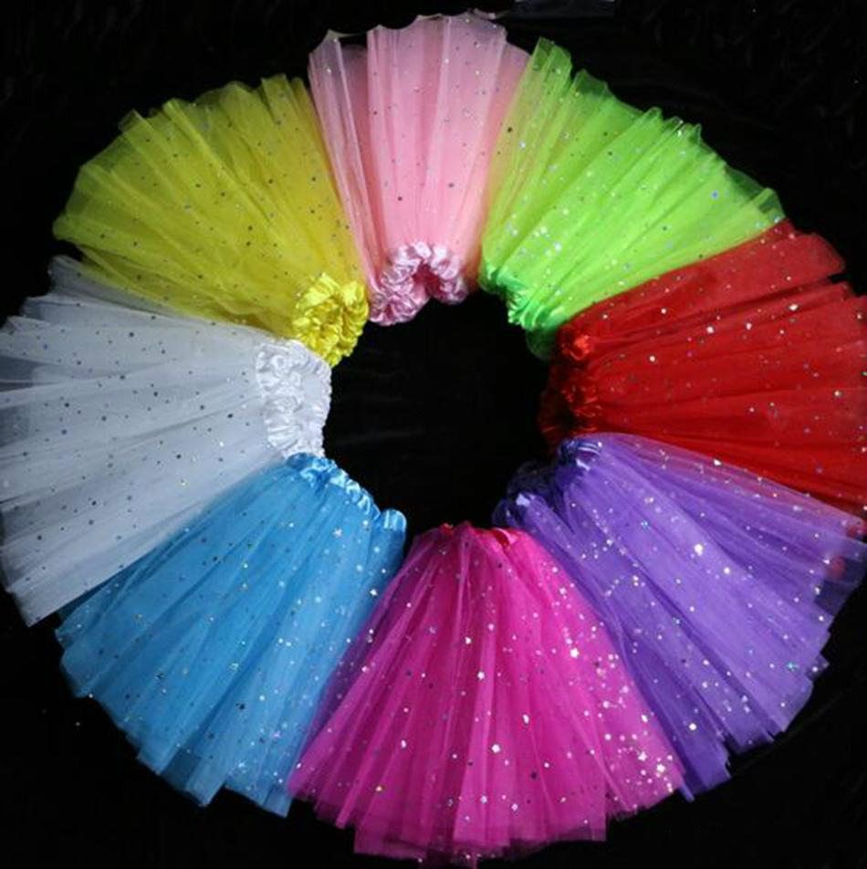 21 Lace Yarn Girls Shining Star Dance Tutu Skirt Princess Pretty Skirt Childrens Puffy Skirts Xmas Party Dress A From Dwtrade 28 45 Dhgate Com