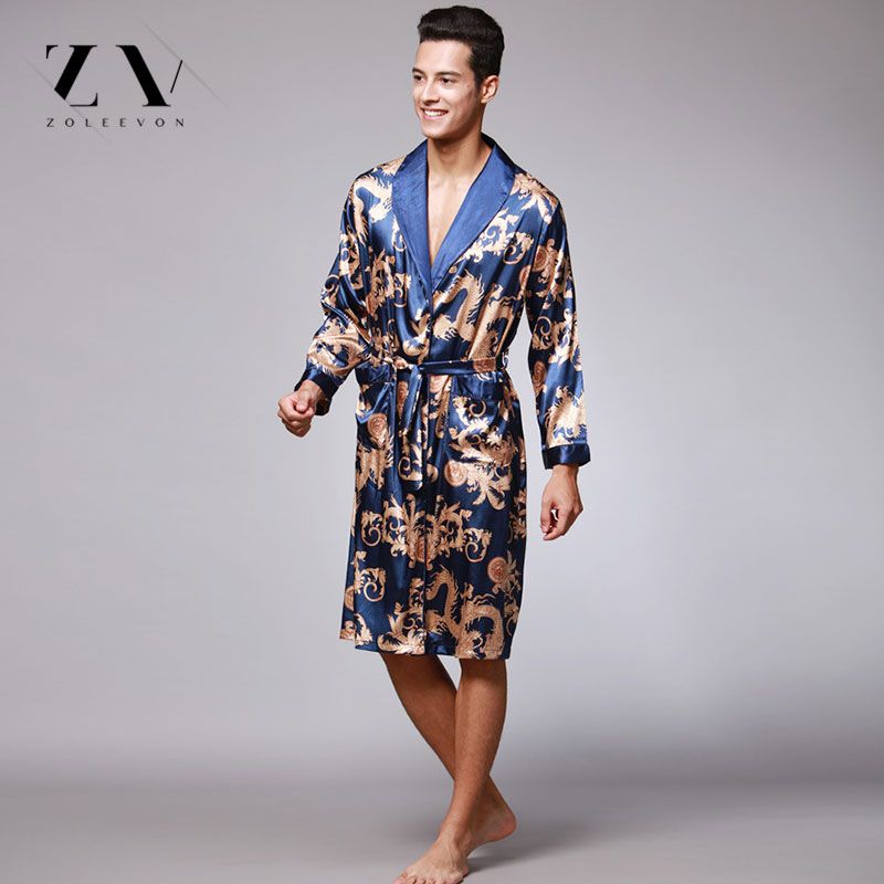 Silk bathrobe mens Clearance