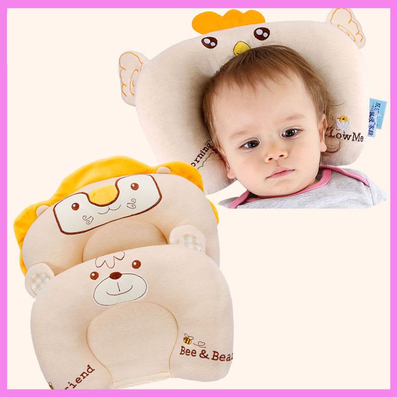 Newborn Infant Baby Anti Roll Basket Boppy Pillow Cot Bed Flat
