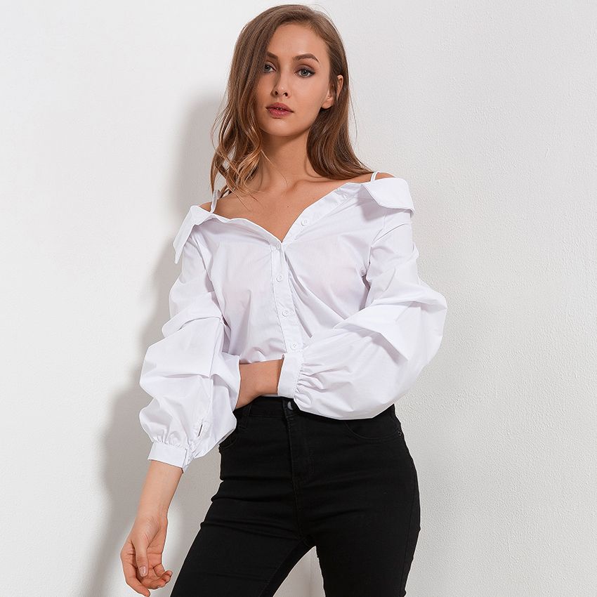 ندى توجيه الحدود chemisier blanc epaule dénudée - malkiteneshta.com