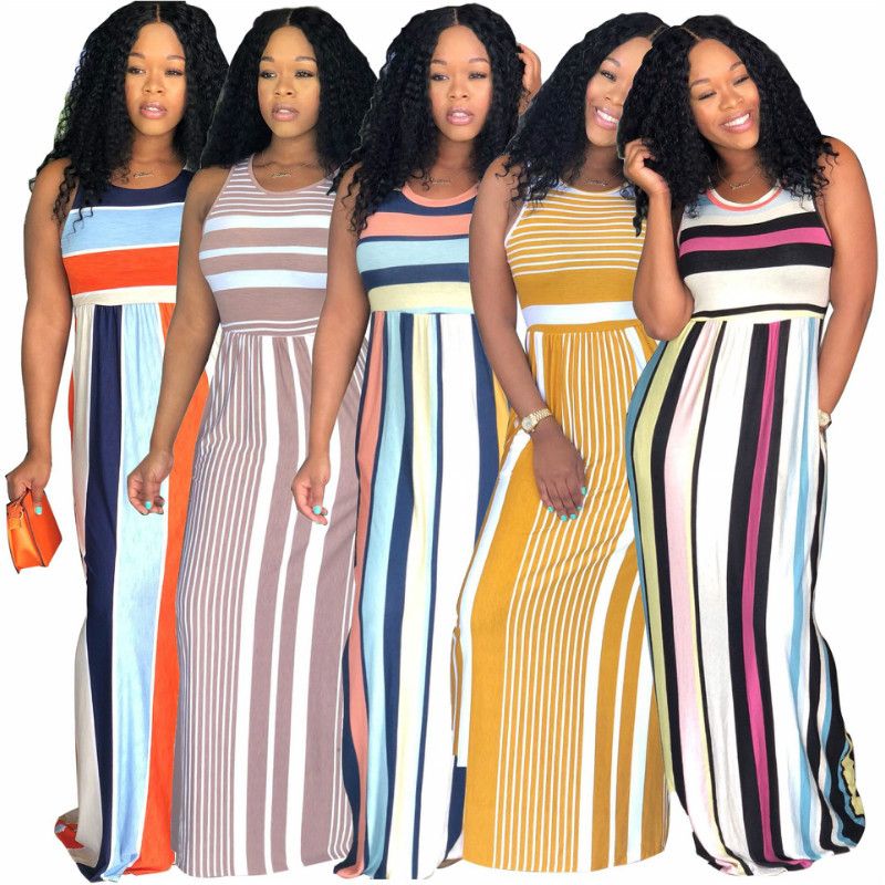 Vestido De Mujer Verano Sin Mangas Vendaje Largo Vestido De Mujer Verano Sin Mangas Vendaje Largo