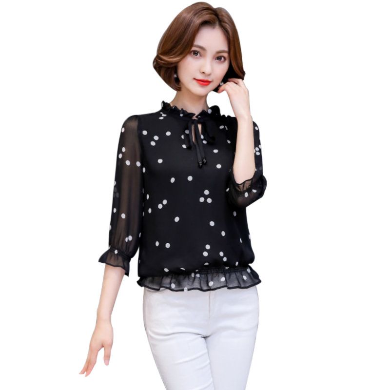 polka dot dress shirt womens