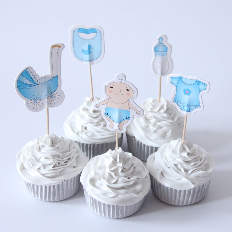 boy girl cupcake toppers