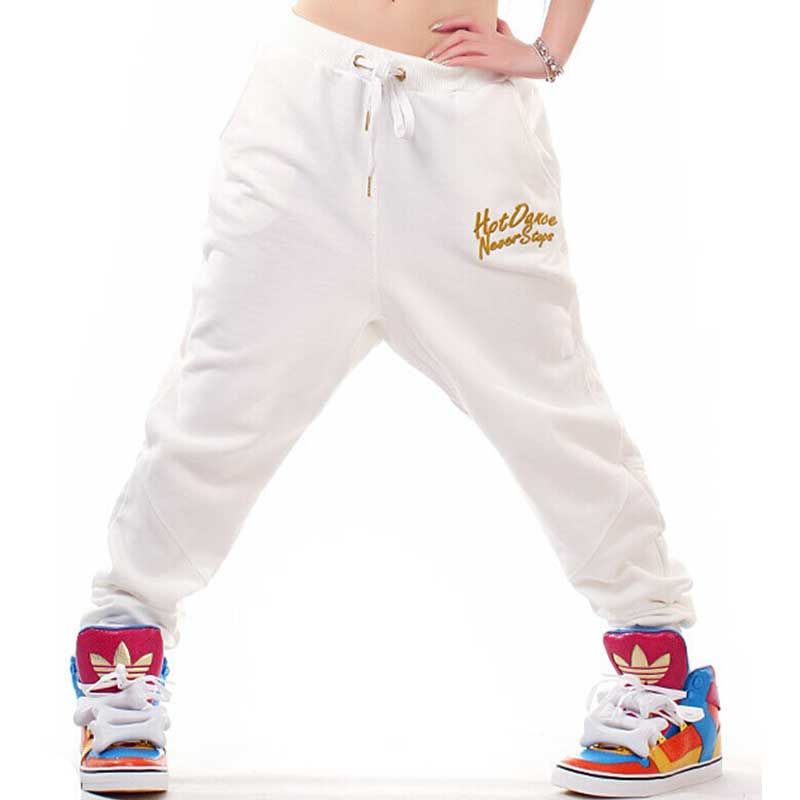 белые брюки из хип-хопа