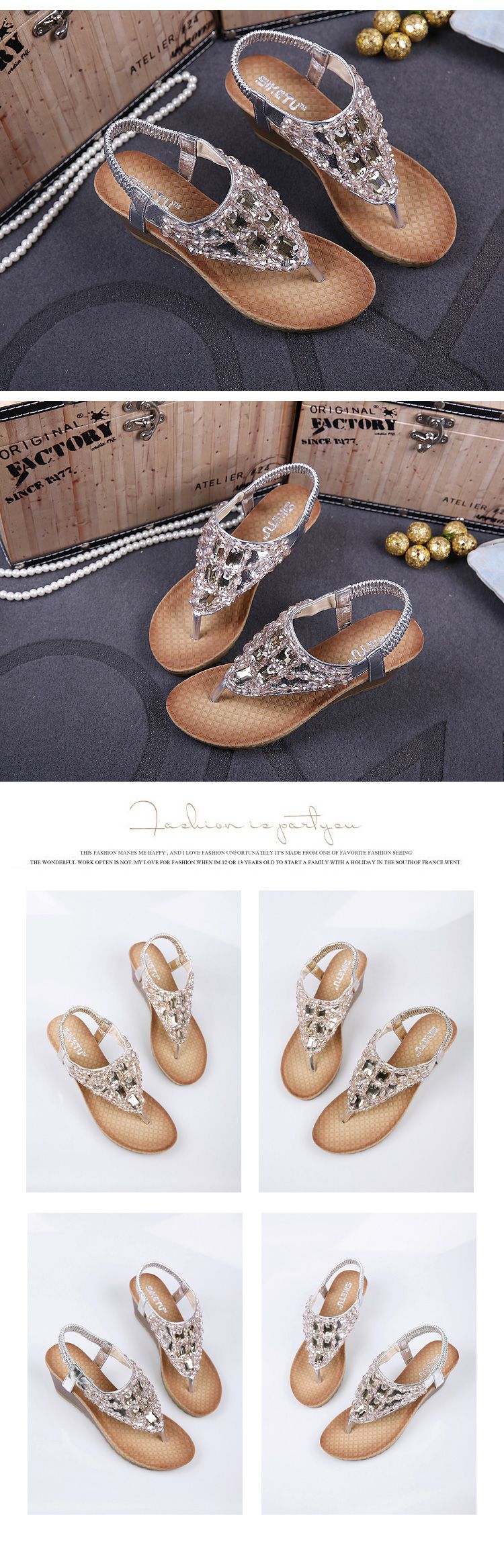 diamond studded flip flops
