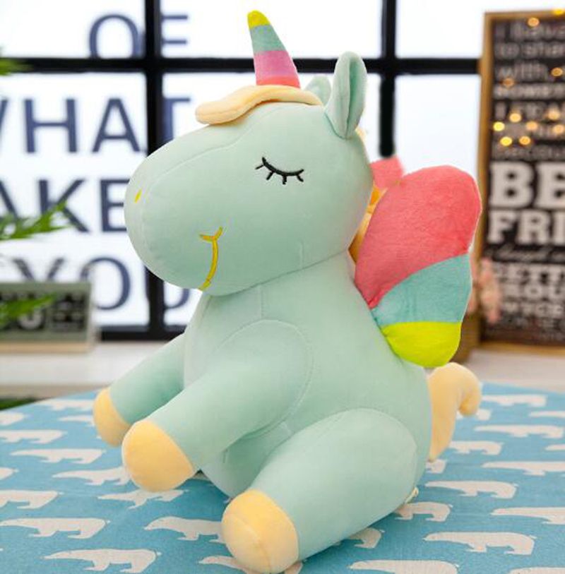 green unicorn stuffed animal
