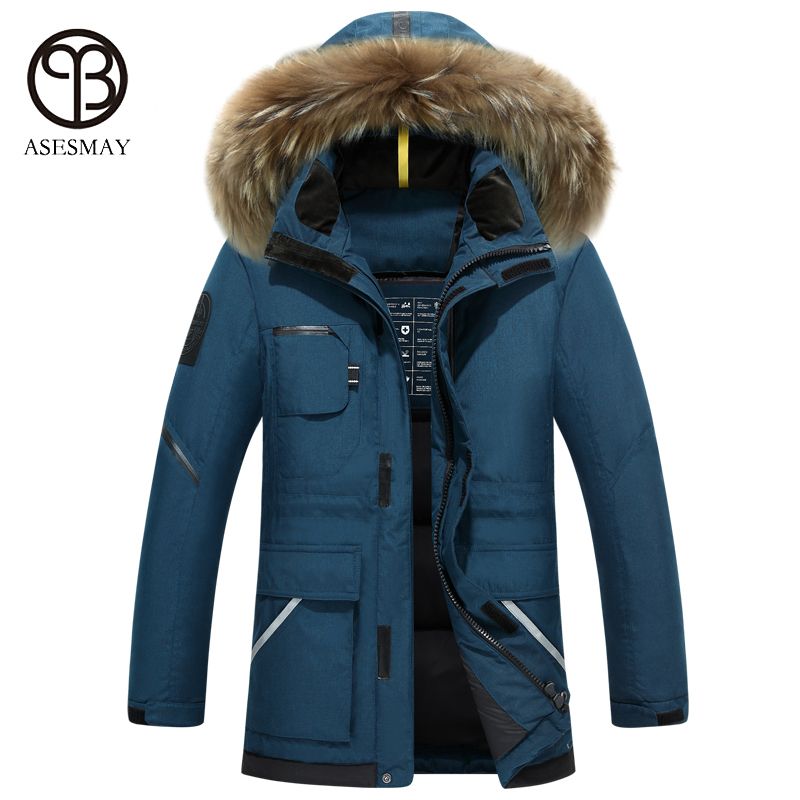 zin compleet Confronteren Asesmay 2017 Merk Kleding Mannen Donsjack Hoge Kwaliteit Heren Winterjassen  Hooded Bont Goose Feather Wellensteyn Jassen Parka Van 222,2 € | DHgate