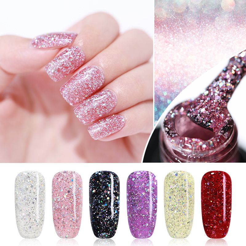 Ur Sugar 7 5ml Flashing Glitter Soak Off Uv Holographic Diamond