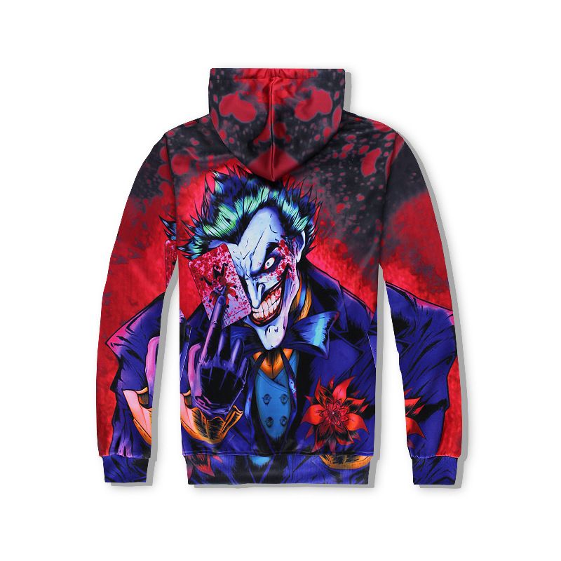 colorido nubes sudaderas con capucha chándal niños Hip Hop impresión Joker sudaderas con
