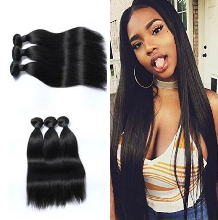 Human Hair Wefts Brazilian Hair Bundles Weaves 8 34inch