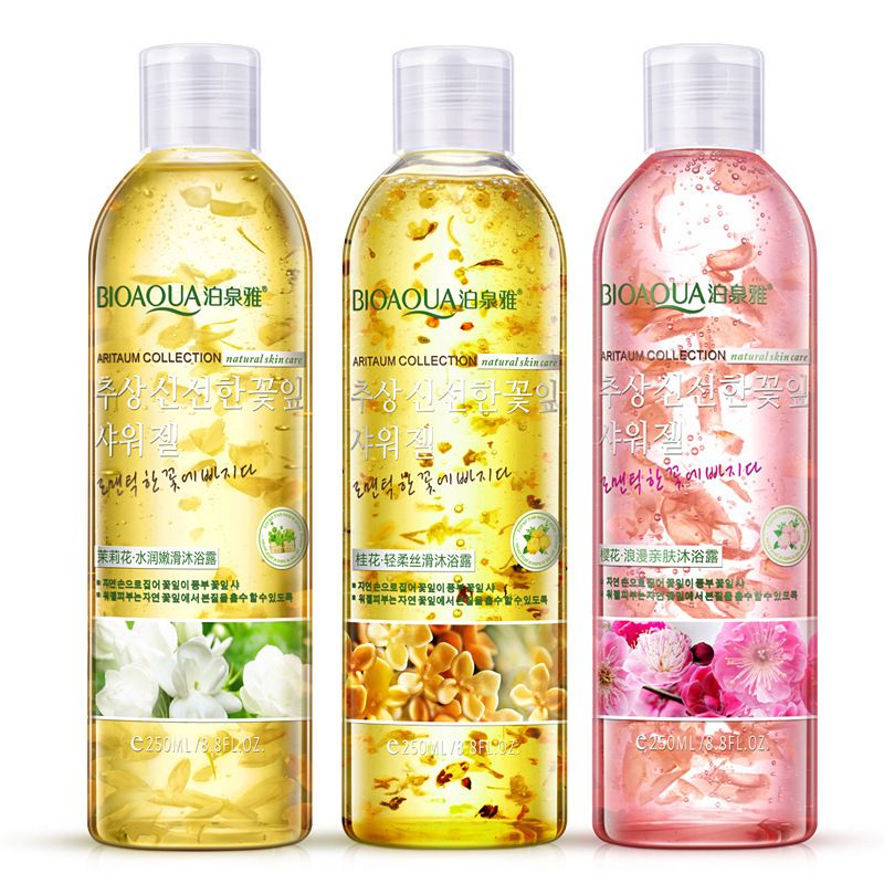 floral shower gel