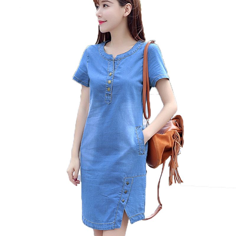 jeans sarafan dress