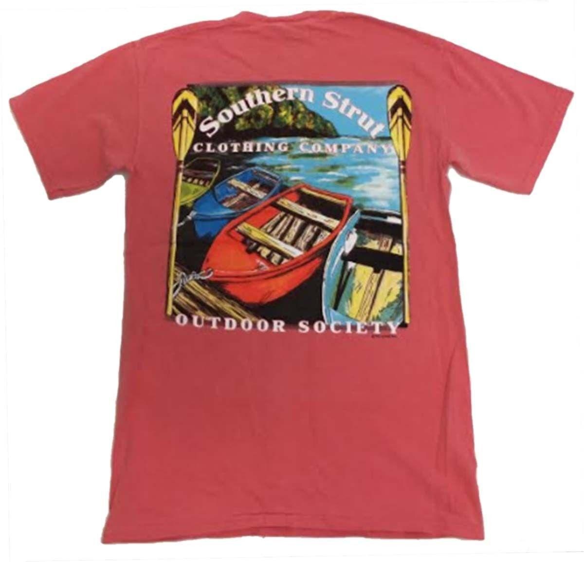 Southern Strut Unisex Comfort Colors Row Boats Short Sleeve T Shirt