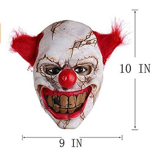 Grosshandel Halloween Scary Grunes Gesicht Clown Maske Weihnachten Latex Maske Kostum Party Cosplay Requisiten Filmrequisiten Von Susunna 13 72 Auf De Dhgate Com Dhgate