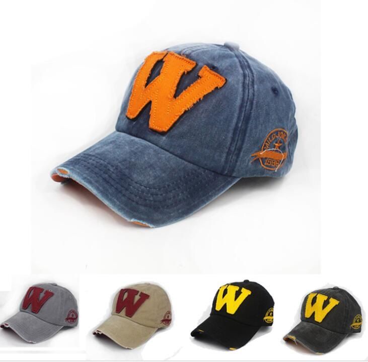distressed fitted hats