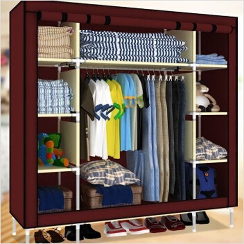 2020 Hhaini Super Large Triple Portable Folding Wardrobe Reinforced Clothes Closet Organizer From Bestangel 125 62 Dhgate Com