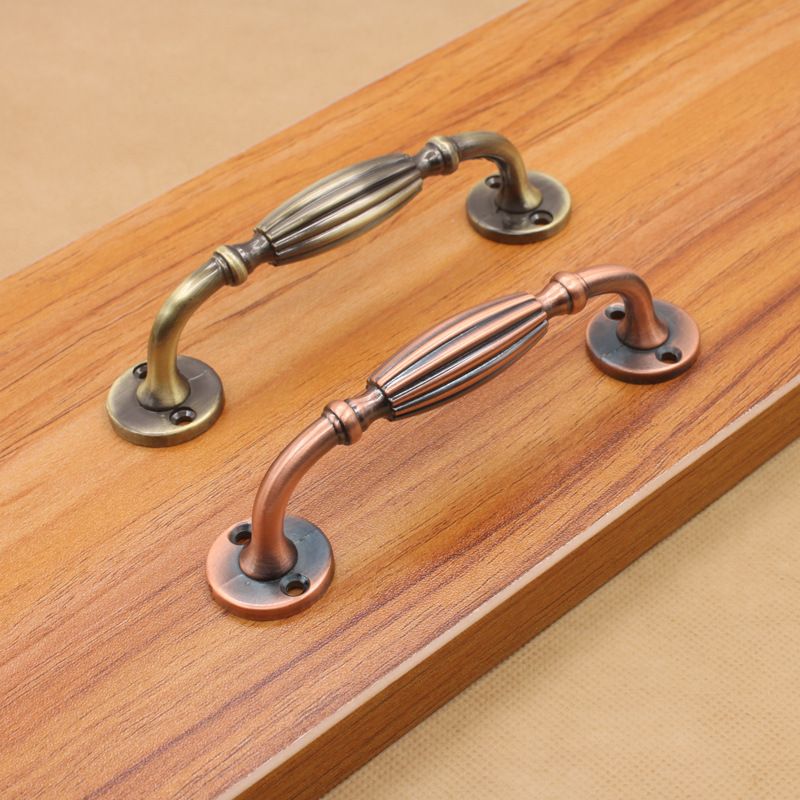 2020 Red Bronze Vintage Antique Copper Zinc Alloy Drawer Handle