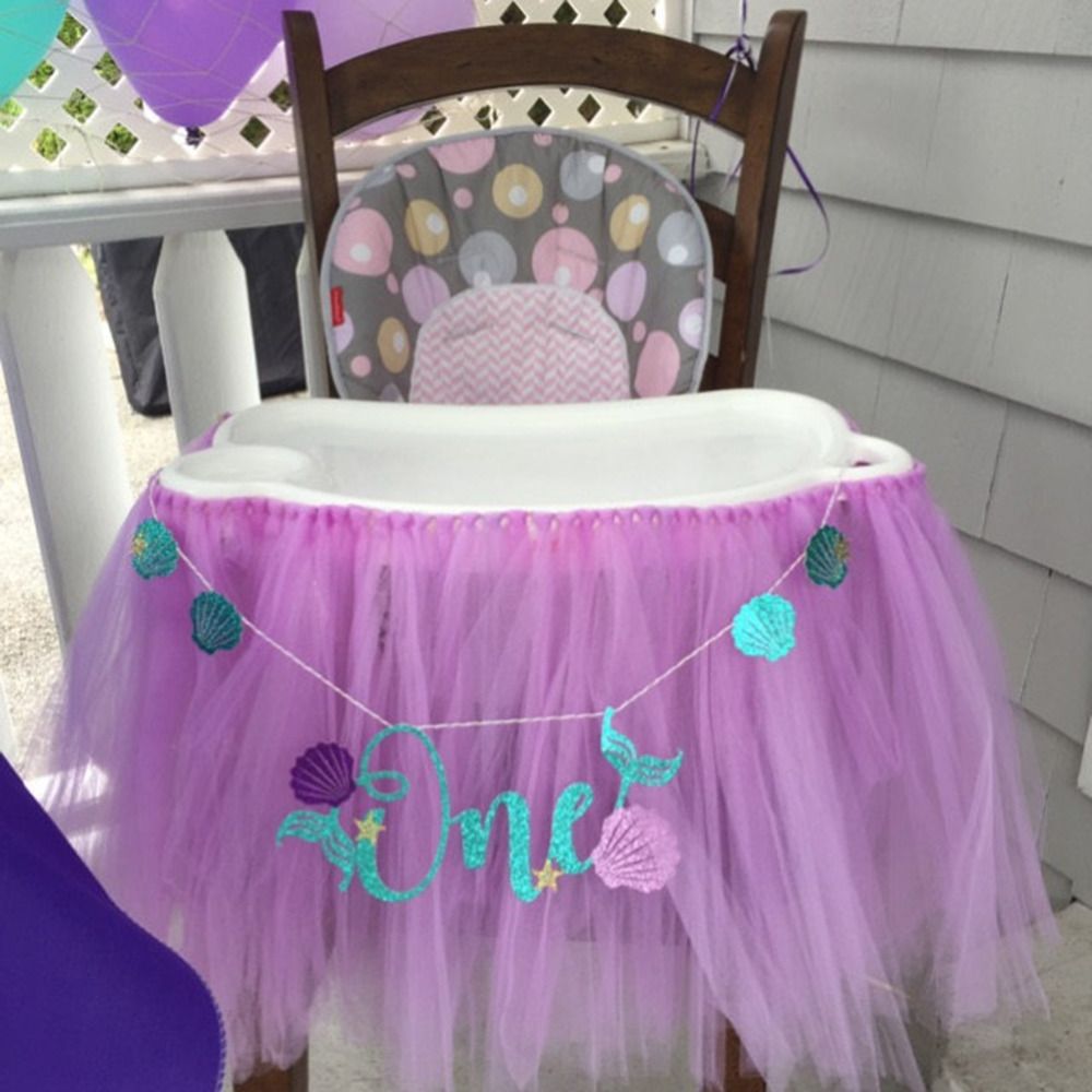 Lettre Anniversaire Carte De Papier Enfants Joyeux Anniversaire Banniere Drapeau Shell Guirlande De Fete De Sirene