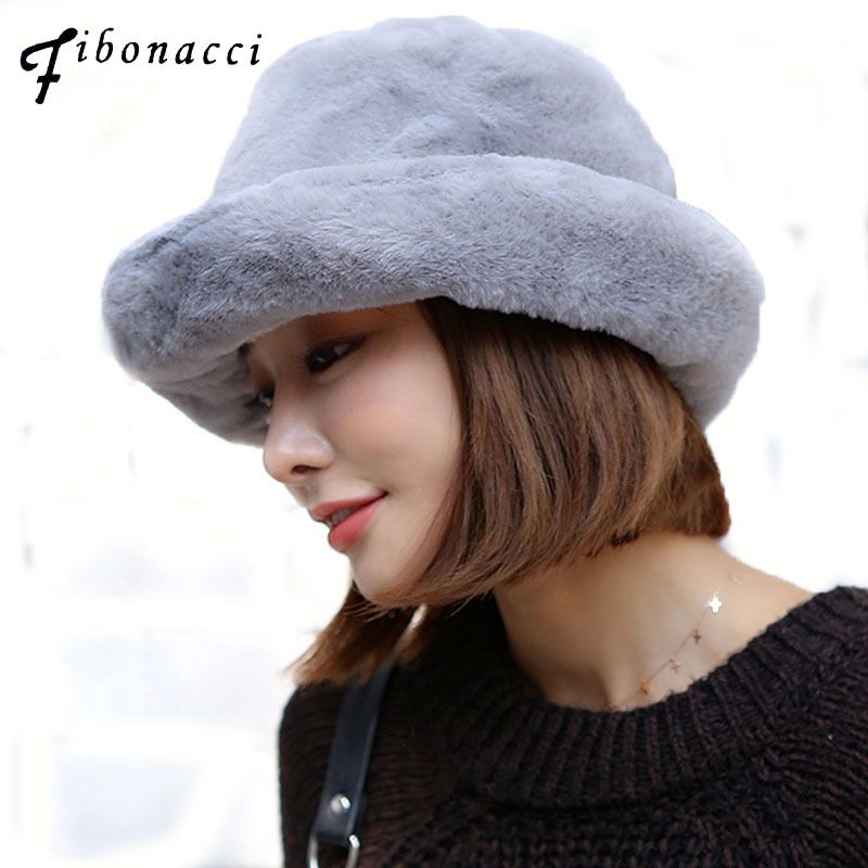 Acquistare Fibonacci Donne Inverno Cappelli A Forma Di Secchiello Caldo  Cappelli Di Pelliccia Di Colore Solido Elegante Cappelli Moda Donna  D18110601 Economico | Consegna Veloce E Qualità | DHgate Italy