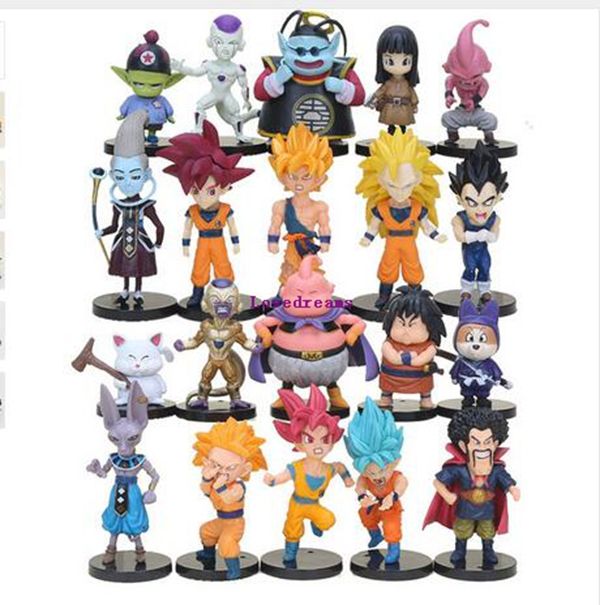2019 Dragon Ball Z Super Saiyan Son Goku Vegeta Buu Freeza Beerus Pvc Action Figures Model Toy Phone Accessories From Lovedreamstore 181