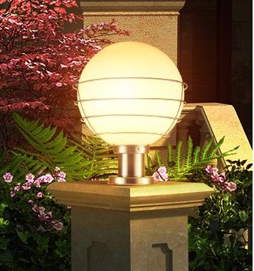 2020 Outdoor Lighting Ball Column Light Pillar Garden Lamp