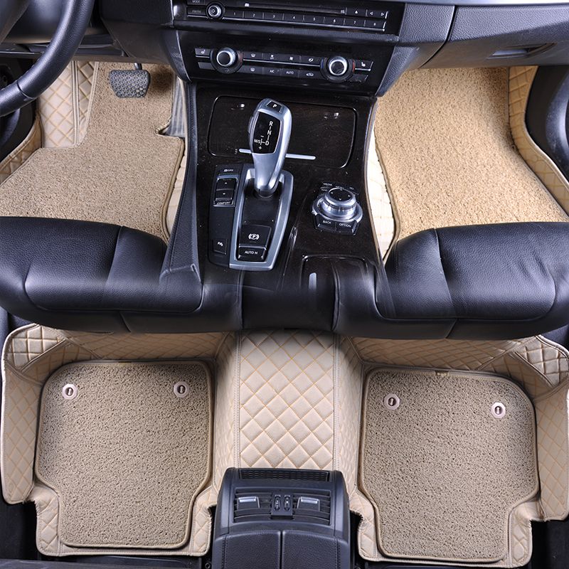 2019 Custom Fit Double Layer Car Floor Mat Black Color Waterproof