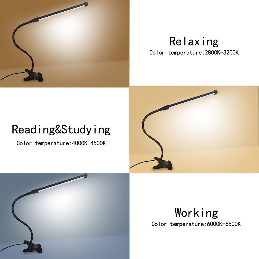 2019 Desk Lamp Led Table Lamp Reading Usb Desk Lighting 6 8w High Lumen Led 8 Level Dimmable Switch Flexible Solid Clip Lamp From Greenwatts 1 36