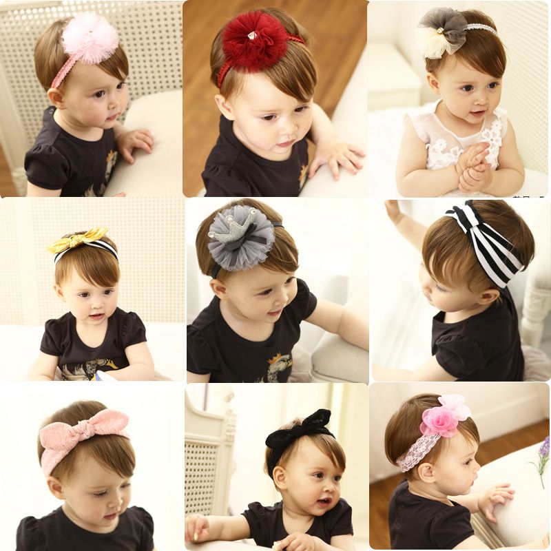 2019 Korea Handmade Cotton Hair Band Rabbit Flower Crown Headband