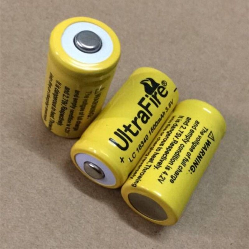 High Quality Yellow Ultrefire Battery Cr123a 16340 1500mah 3 7v Rechargeable Lithium Battery Batteries For E Cigs Batteries For Vaping From Goodhicompany 1 83 Dhgate Com