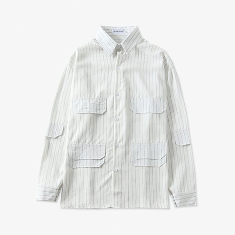 Grosshandel Bts V Same Unisex Fashion Gestreifte Bluse Cooles Sweatshirt Harajuku Style Pocket Striped Leichte Hemden Gut Entworfen Von Zaki Fashion 64 93 Auf De Dhgate Com Dhgate