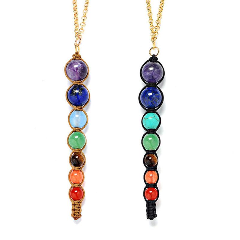 Grosshandel Yoga 7 Chakra Naturstein Halskette Perle Healing Balance Buddha Halskette Power Inspiriert Schmuck Fur Frauen Geschenk Von Dhl 162112 Von Shanshan123456 0 92 Auf De Dhgate Com Dhgate
