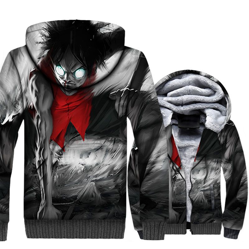 One Piece Luffy Cosplay Anime Jacke Jacket pulli Sweatshirt Hoodie Pullover Coat