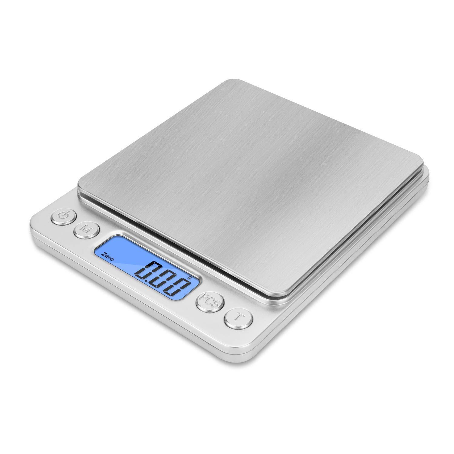 Diyife Escala de Bolsillo de Precisión Escala de Cusine con Pantalla LCD y Función de Tara Báscula Digitales de Precisión, 500g/0.01g Báscula de Joyería Baterías Incluidas